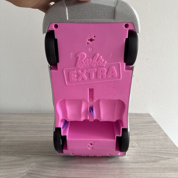 Barbie Car, Barbie Extra Car, Sparkly Silver 2-Seater Toy Convertible, 2021 - Picture 10 of 10